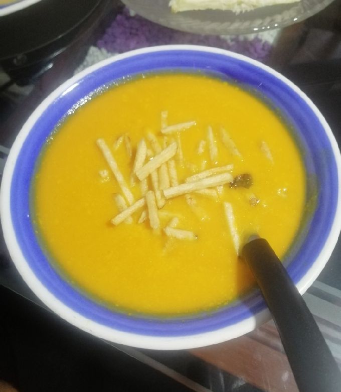 Una foto de Crema de ahuyama