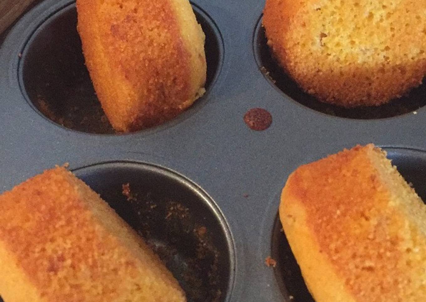 Cornbread with kimchi and cheddar