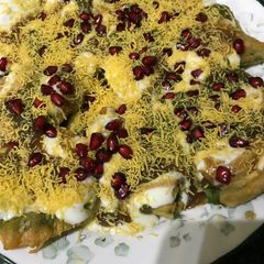 Palak patta chaat A picture of Palak patta chaat.