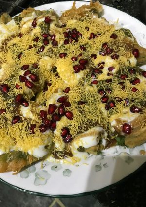 A picture of Palak patta chaat.
