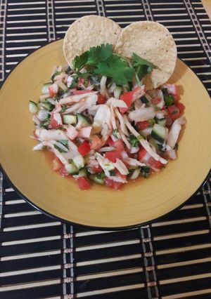 Una foto de Ensalada de surimi