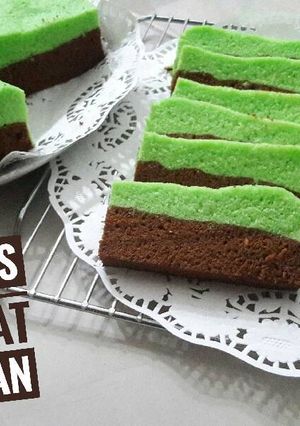 Foto resep Bolu kukus coklat pandan