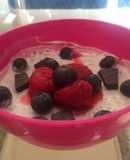 Pudín de chia con frutas del bosque