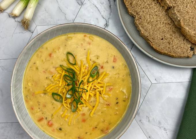 Irische Cheddar-Suppe mit Ale