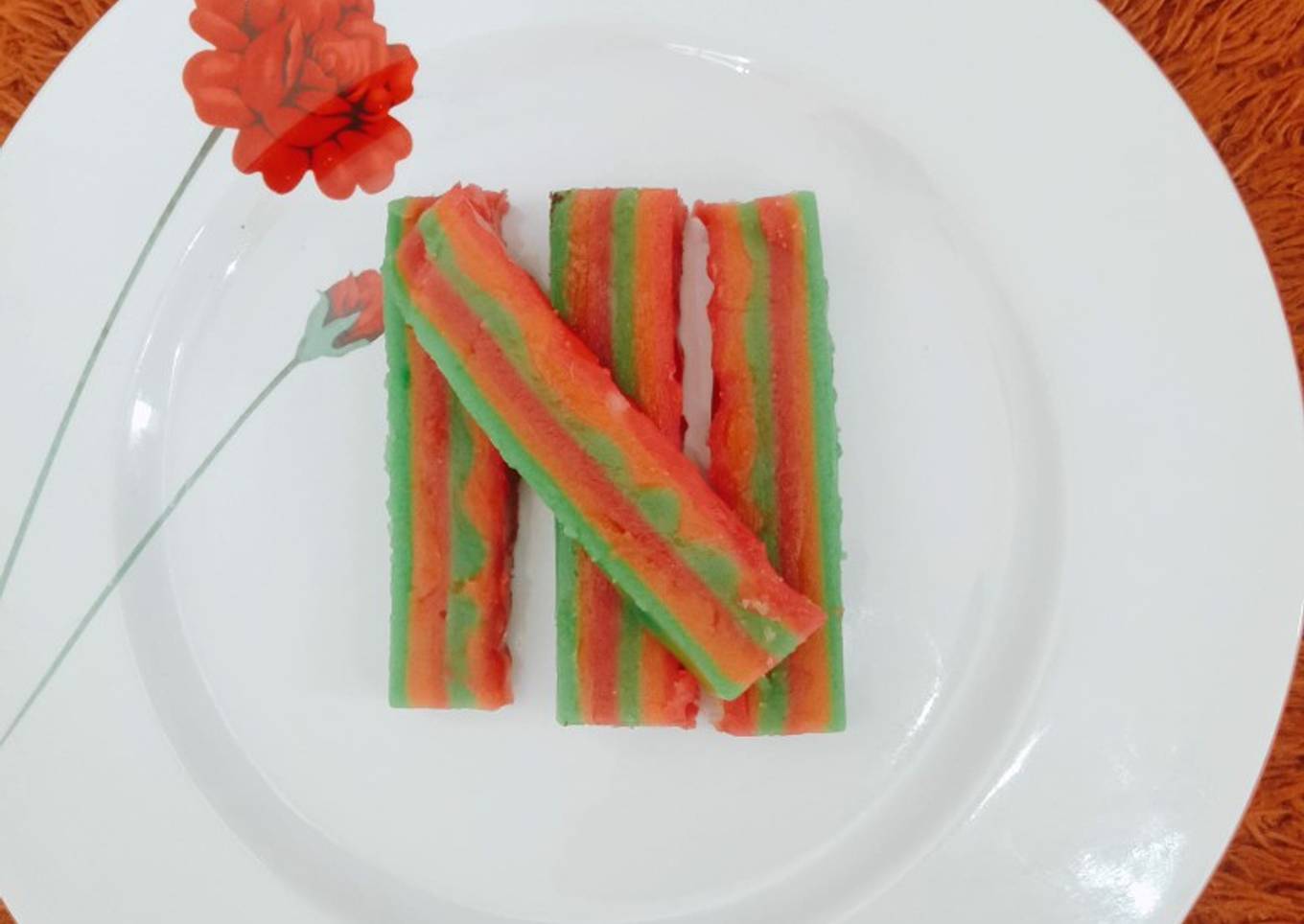 Kue talam lapis bahan simple