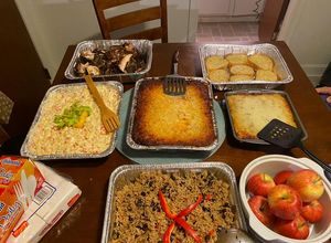 Una foto de Christmas dinner