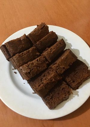 Foto resep Bronis Cokelat Kukus ekomonis (takaran sendok & no mixer)