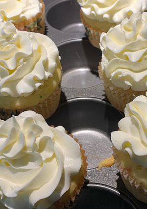 A picture of My go to Italian Meringue Buttercream.