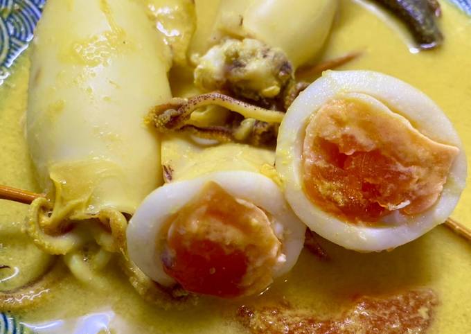 Resipi Masak Lemak Sotong Sumbat Telur Masin Oleh Syazwani Rahim Cookpad