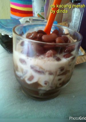 Foto resep Es kacang merah