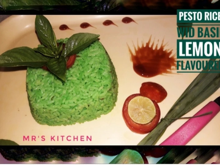 Simple Way Make Recipe Pesto Rice with Basil Lemon Flavour that is Awesome, Appealing}