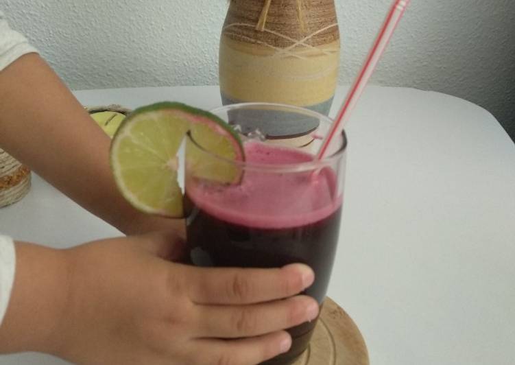 Agua de Remolacha y Lima