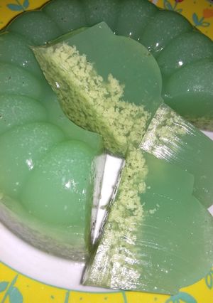 Foto resep Puding lumut pandan