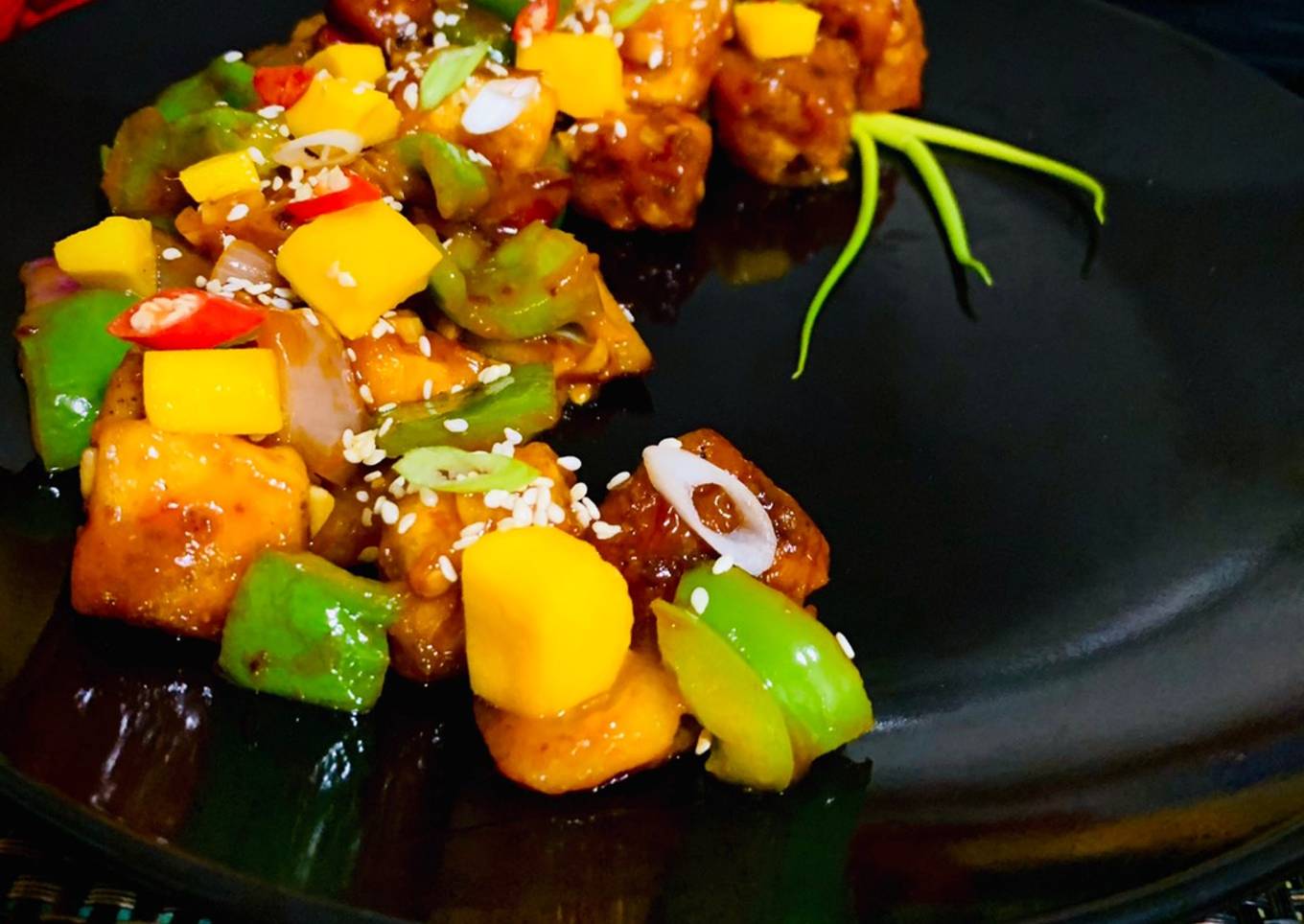 Mango Infused Chilli Paneer