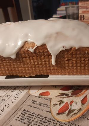 Una foto de Budín de limón y amapolas