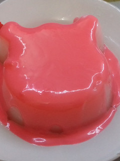 Foto resep Puding Jelly Kelapa Pink Vla