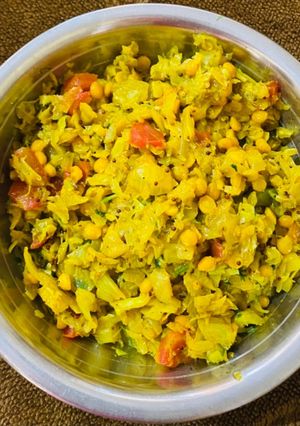 A picture of Cabbage With Chana Dal.