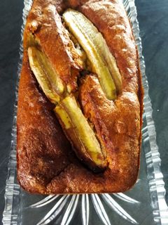 Une photo de Banana bread noix de pécan et chocolat