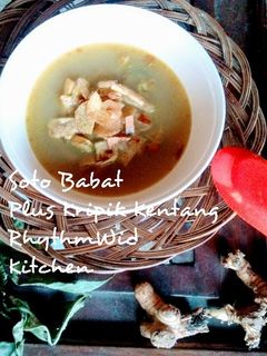 Foto resep Soto Babat Plus Kripik Kentang