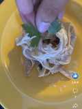 Massa tagliatelle com natas
