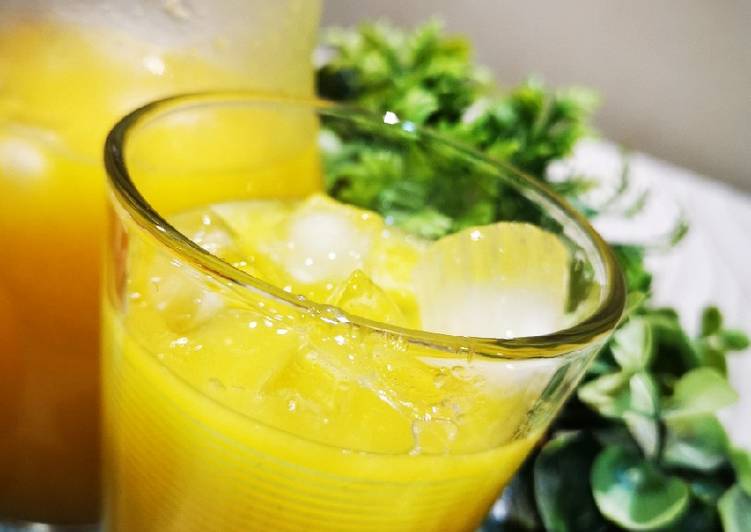 عصير قمر الدين بالبرتقال 🍹