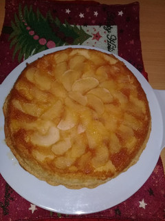 Una foto de Torta de manzana invertida