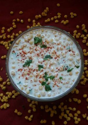 A picture of Boondi raita.