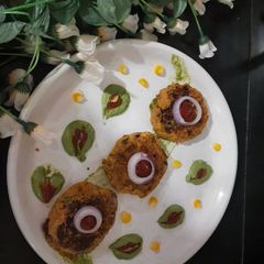 A picture of Chickpea kabab.