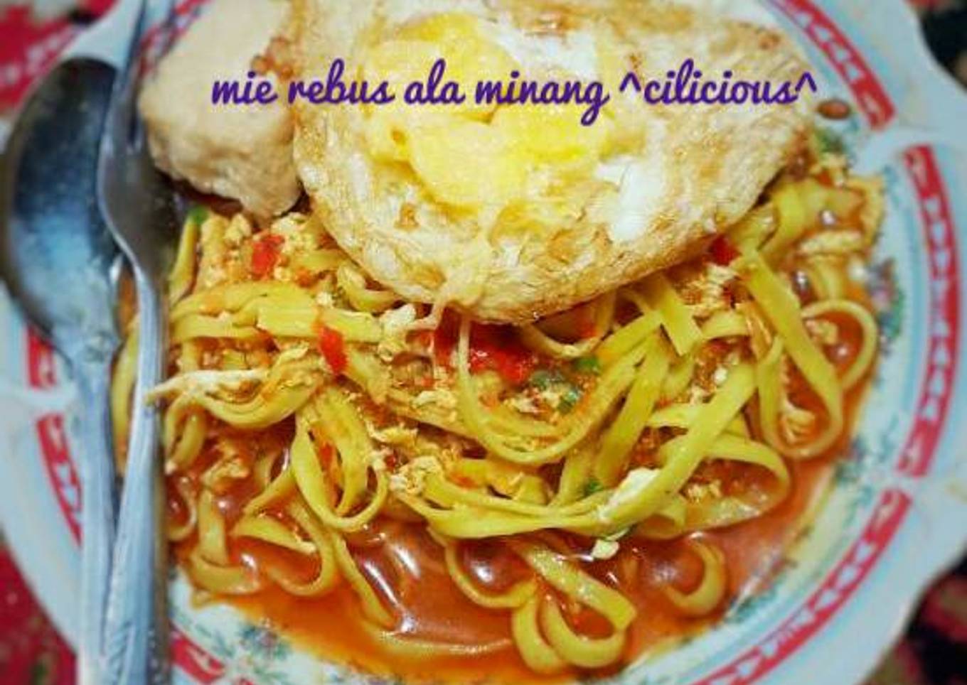 Mie rebus ala minang