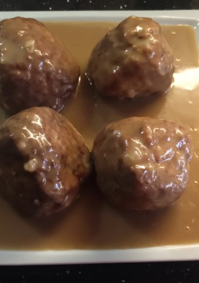 Una foto de Albondigón de cerdo al Jerez en salsa de Pedro Ximénez