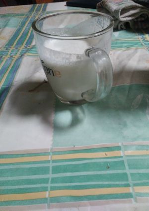 Una foto de Batido de manzana con galleta