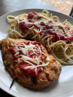 A picture of Oven-Baked Chicken Parmesan (Diet-Friendly).