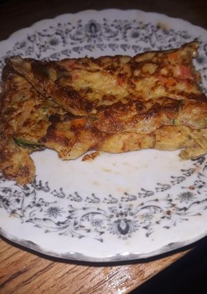 Una foto de Omelette de vegetales