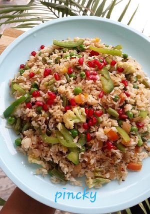 A picture of Veg fried rice.