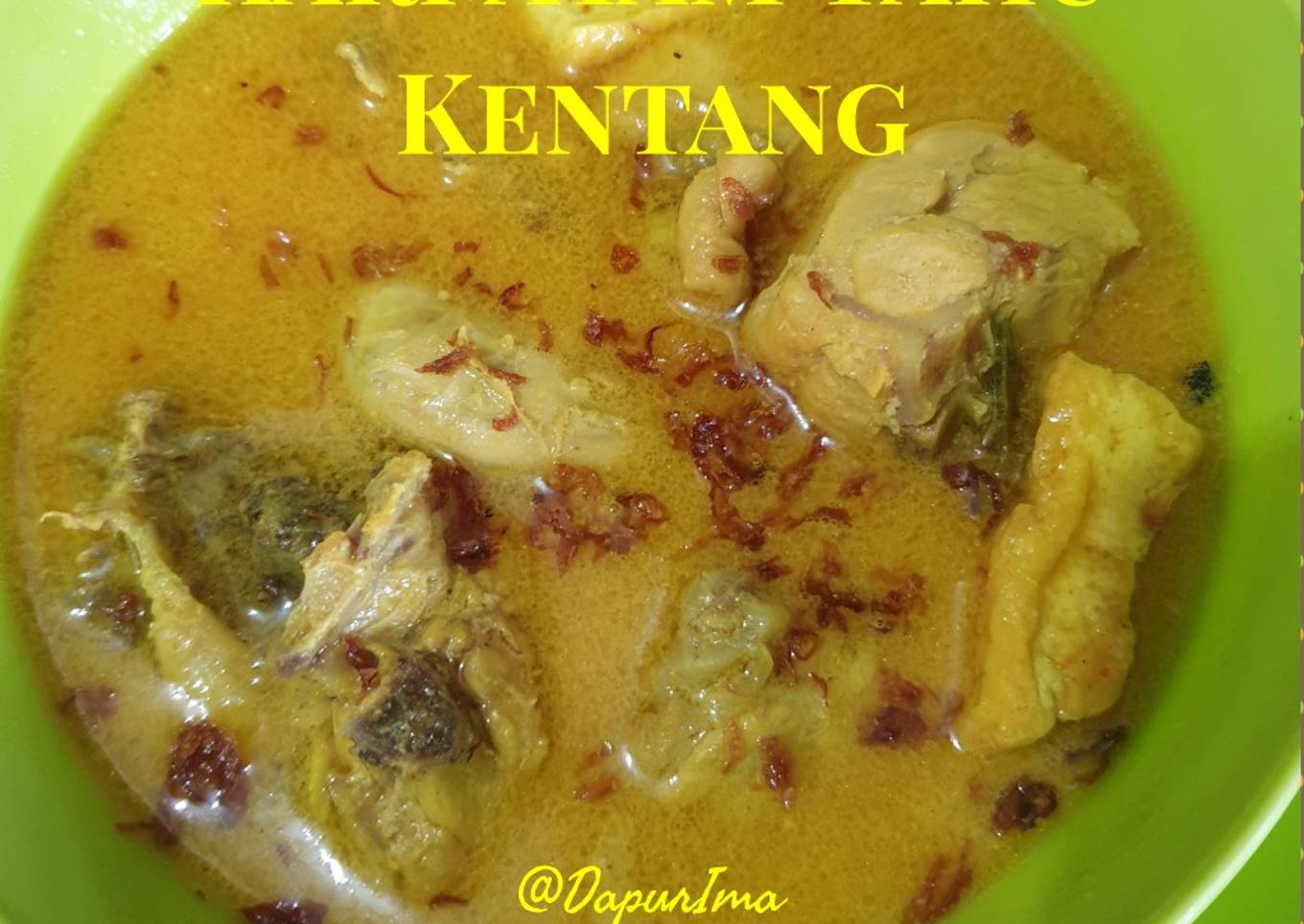 Kari Ayam Tahu Kentang