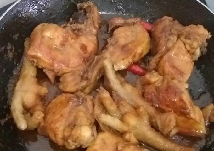 Ayam kecap saos mentega