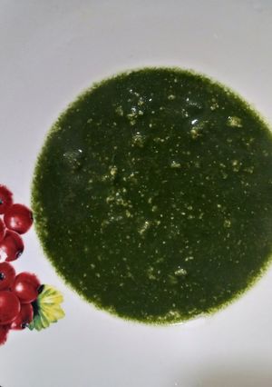 A picture of Ewedu(Jute Leaves) with Blender.