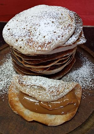 Una foto de Panquecitos de banana y choco sin tacc
