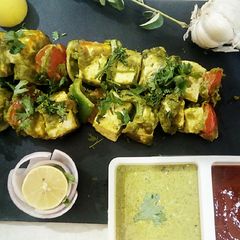Hariyali paneer Tikka A picture of Hariyali paneer Tikka.