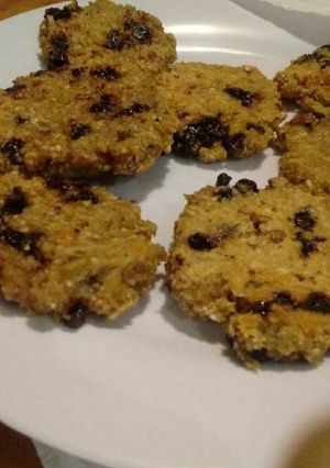 Una foto de Galletitas de avena y banana 3 ingredientes