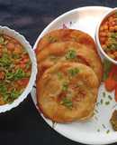 Butter Naan Paratha & Chole Matar