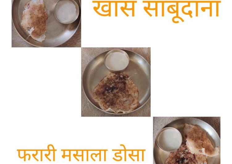 Easiest Way to Prepare खास साबूदाने के फरारी मसाला डोसा#डोसा#व्रत in 31 Minutes for Beginners