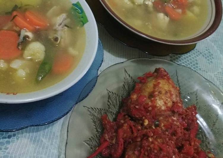 Sup Ayam & Ayam Balado