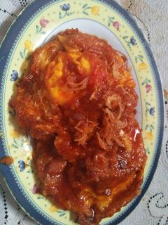 Foto resep Telor ceplok balado