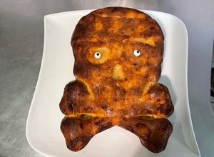 Une photo de Gâteau skull aux mirabelles
