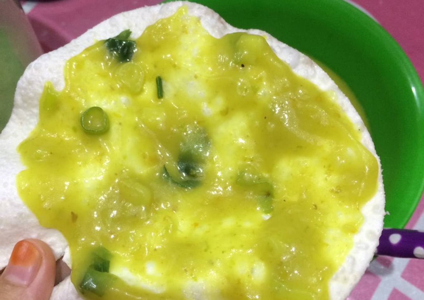 Kerupuk kuah pedas enak