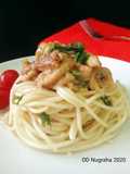 Spaghetti with Chicken Stroganoff