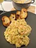 Shrimp Scampi With Orzo