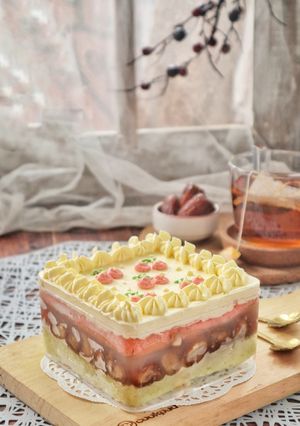Foto resep Dessert Box Kurma Tanpa Terigu, Dengan Cream Ekonomis
