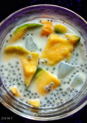 Foto resep Alpukat kuah susu selasih